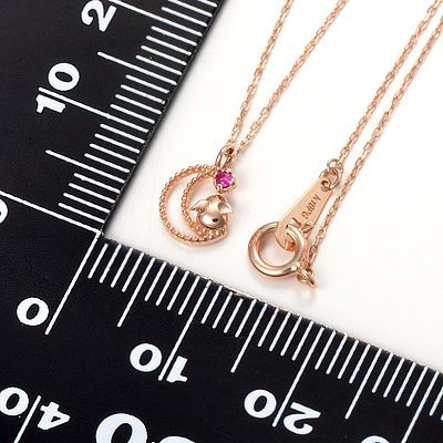 ピンクゴールドネックレス