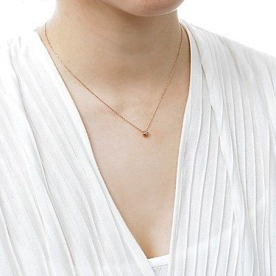 ピンクゴールドネックレス