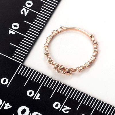 ピンクゴールドリング