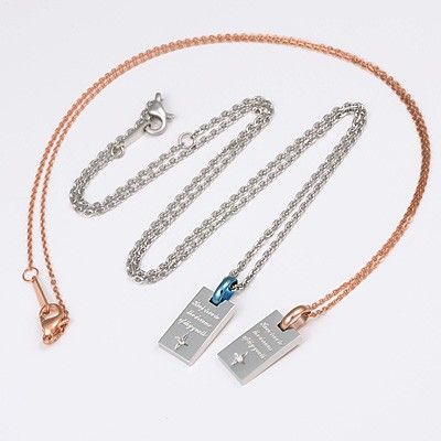 ステンレスペアネックレス