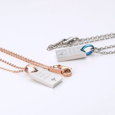 ステンレスペアネックレス