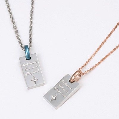 ステンレスペアネックレス