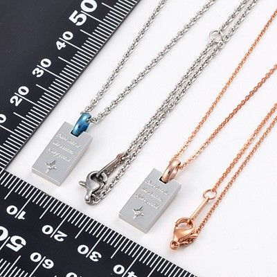 ステンレスペアネックレス