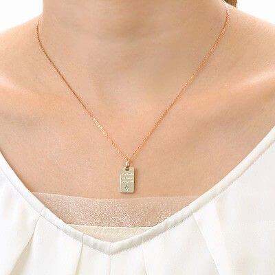 ステンレスペアネックレス