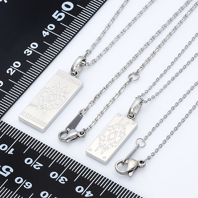 ステンレスペアネックレス