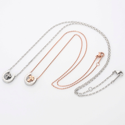 ステンレスペアネックレス