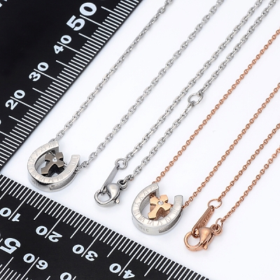 ステンレスペアネックレス