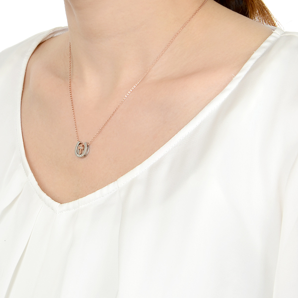 ステンレスペアネックレス