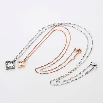 ステンレスペアネックレス