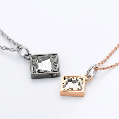 ステンレスペアネックレス