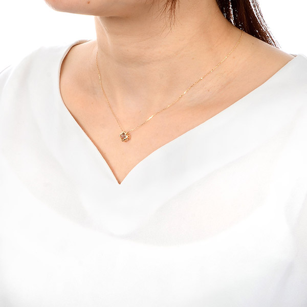 イエローゴールドネックレス