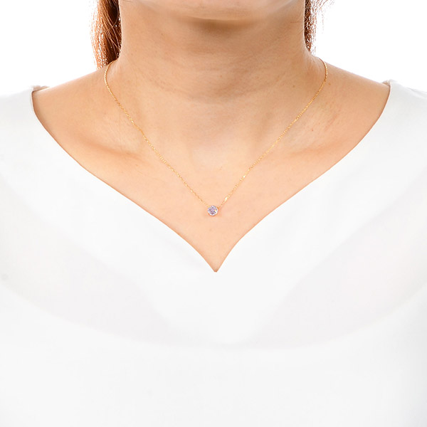 イエローゴールドネックレス