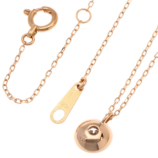 ピンクゴールドネックレス