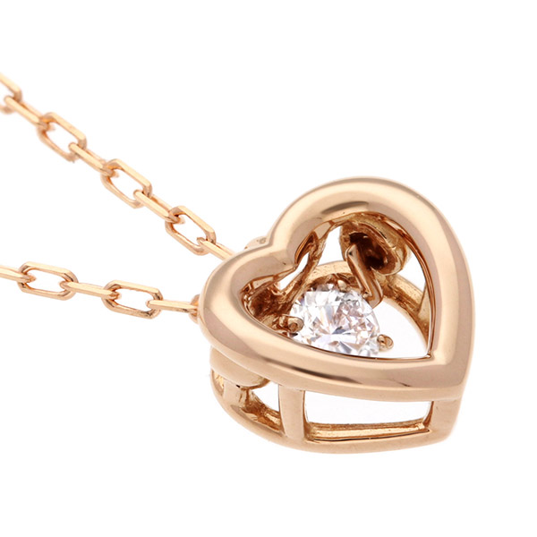 ピンクゴールドネックレス