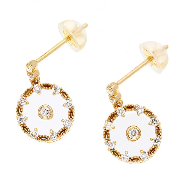 イエローゴールドピアス