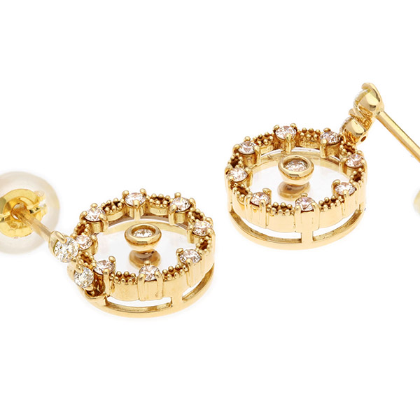 イエローゴールドピアス