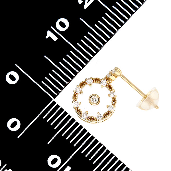 イエローゴールドピアス