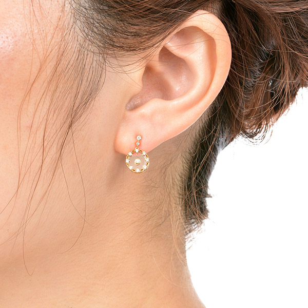 イエローゴールドピアス