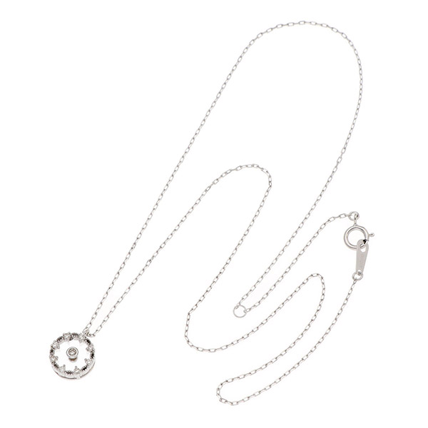 ホワイトゴールドネックレス