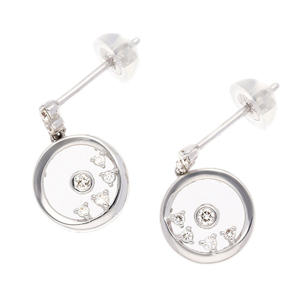 ホワイトゴールドピアス