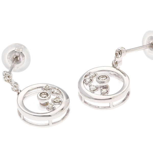 ホワイトゴールドピアス