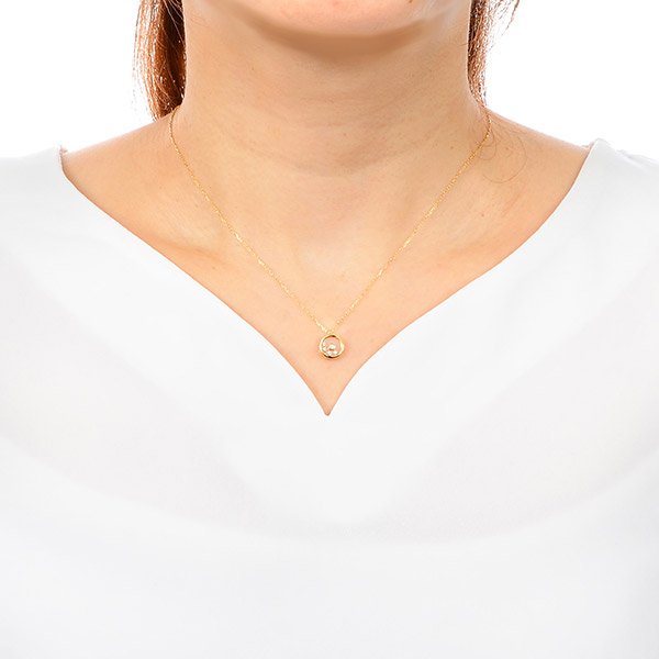 イエローゴールドネックレス