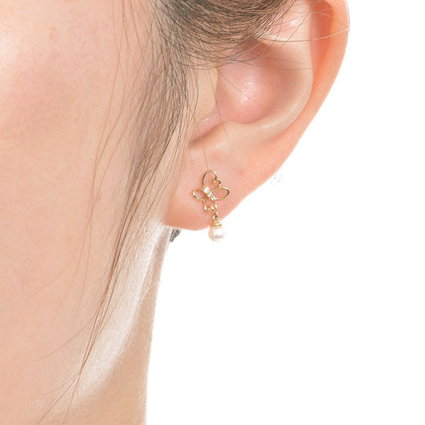 イエローゴールドピアス