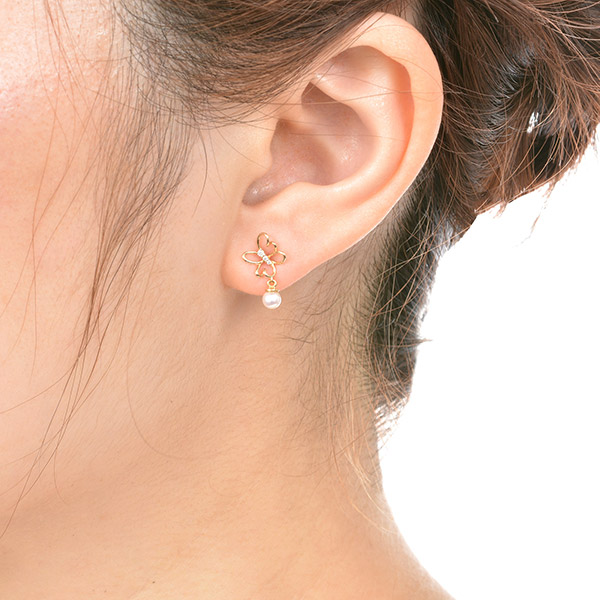 イエローゴールドピアス