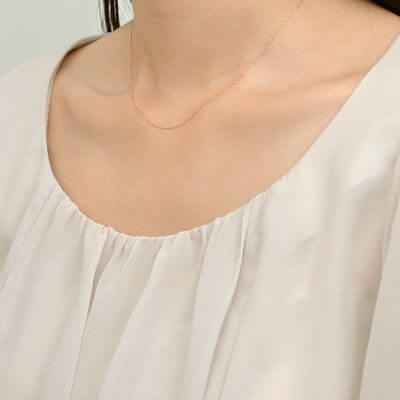 イエローゴールドネックレス