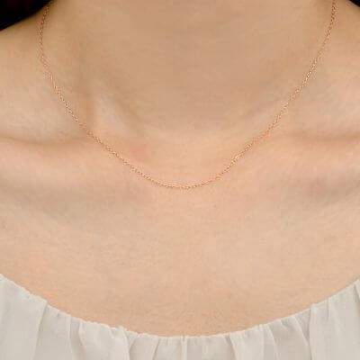 イエローゴールドネックレス