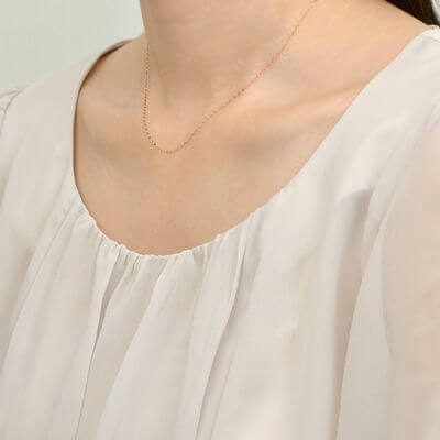 イエローゴールドネックレス