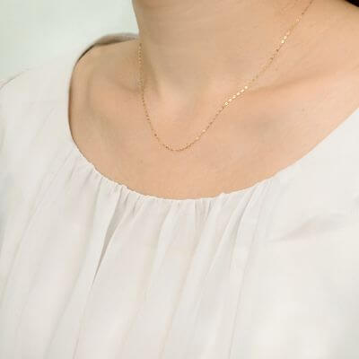 イエローゴールドネックレス