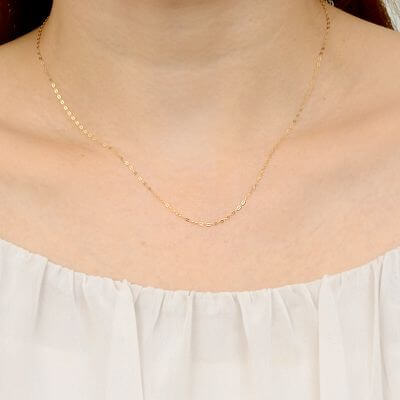 イエローゴールドネックレス