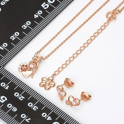 シルバーネックレス&シルバーピアス