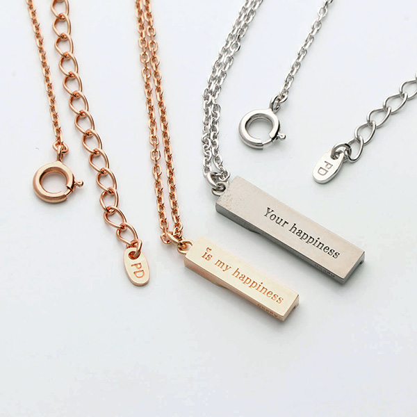 シルバーペアネックレス