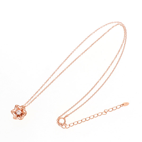 シルバーネックレス  きらきらスターモチーフ