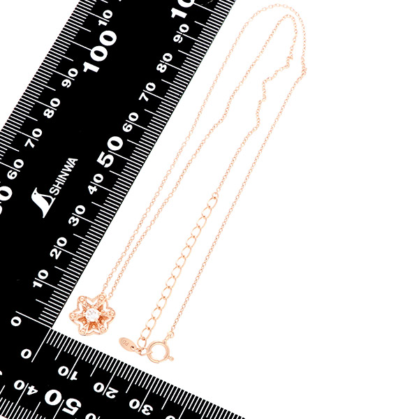 シルバーネックレス  きらきらスターモチーフ