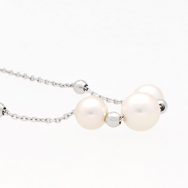パールホワイトゴールドネックレス