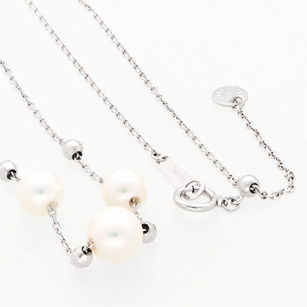 パールホワイトゴールドネックレス