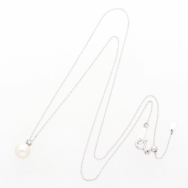 パールホワイトゴールドネックレス