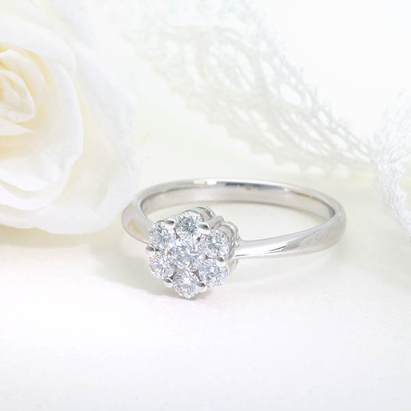 ホワイトゴールドリング