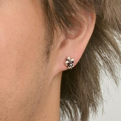 シルバースタッドピアス(片耳用)