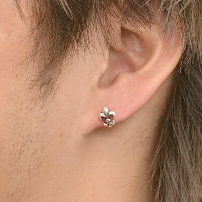 シルバースタッドピアス(片耳用)