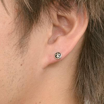 シルバースタッドピアス(片耳用)