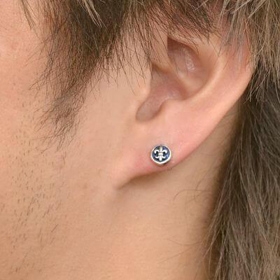 シルバースタッドピアス(片耳用)