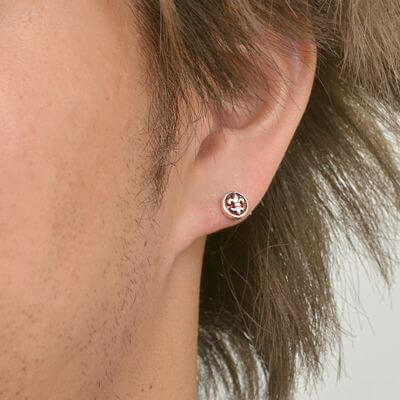 シルバースタッドピアス(片耳用)