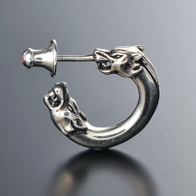 シルバーフープピアス(片耳用)