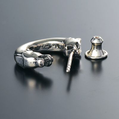 シルバーフープピアス(片耳用)