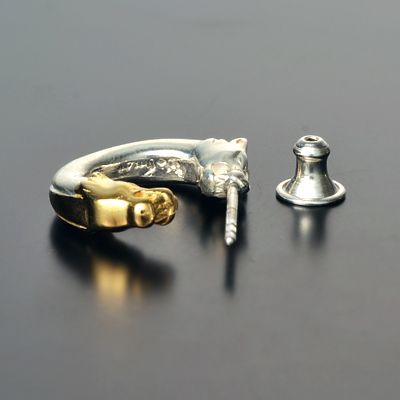 シルバーフープピアス(片耳用)