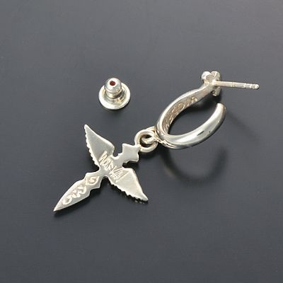 シルバーフープピアス(片耳用)